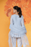 Powder Blue Short Kurta Set