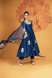Ink Blue Anarkali Set
