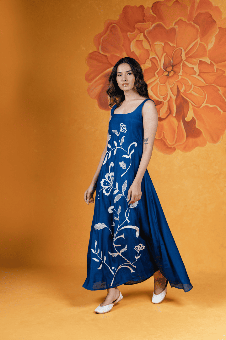 Ink Blue Long Dress