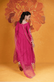 Hot Pink Flared Kurta Set