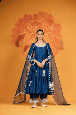 Ink Blue Anarkali Set
